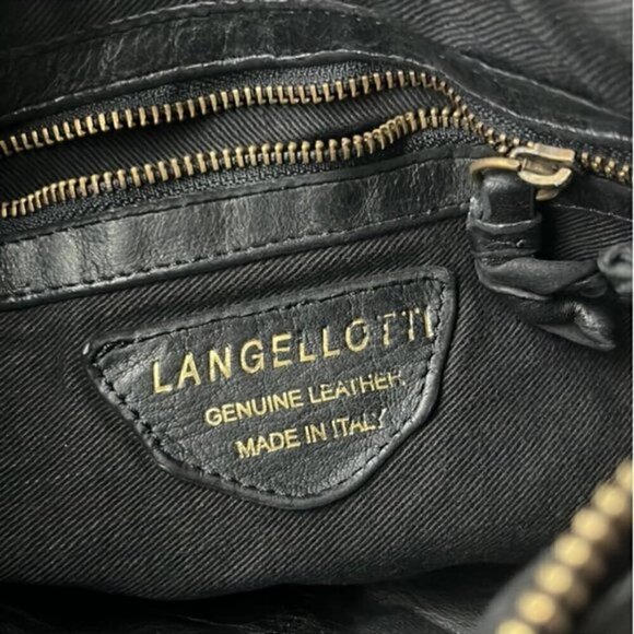 Langellotti Black Woven Leather Purse NEW! - Picture 6 of 9